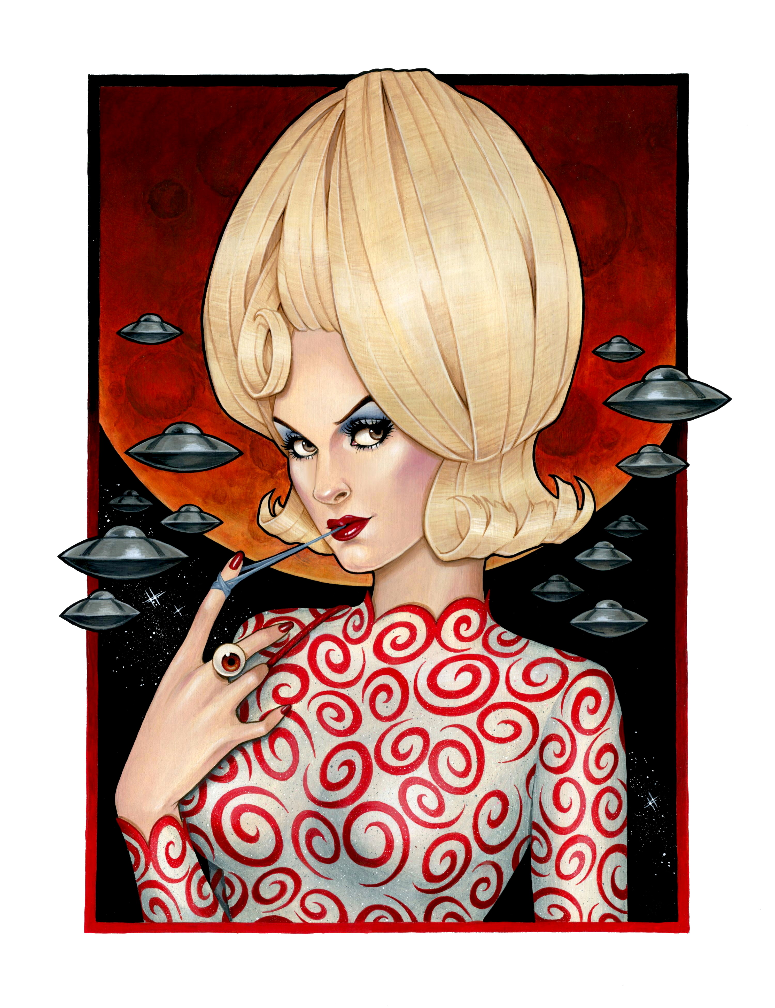 Glenn Arthur “Martian Girl” Sam Carter Art