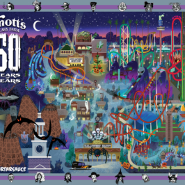 KnottsScaryFarm-50th 50 Years of Fears - Knott's Scary Farm tribute art